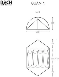 Bach Guam 4 Willow Bough Green 11 Bach Guam 4 Willow Bough Green -Familienzelt bach guam 4 willow bough green 1