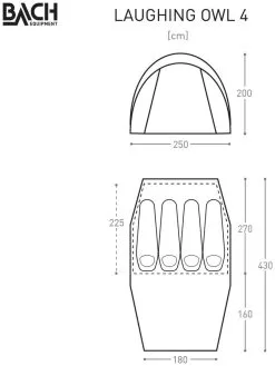 Bach Laughing Owl Willow Bough Green 9 Bach Laughing Owl Willow Bough Green -Familienzelt bach laughing owl willow bough green 1