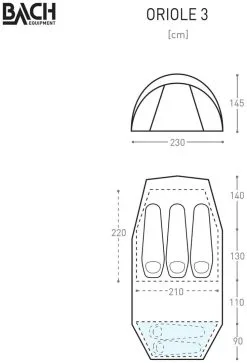 Bach Oriole 3 Willow Bough Green 9 Bach Oriole 3 Willow Bough Green -Familienzelt bach oriole 3 willow bough green 1