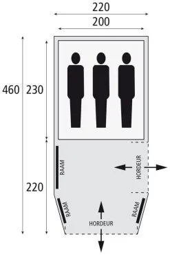 Bardani Mustang 220 RSTC -Familienzelt bardani mustang 220 rstc 1