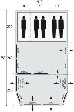 Bardani Royal Prestige Air Line 410 RSC -Familienzelt bardani royal prestige air line 410 rsc 1