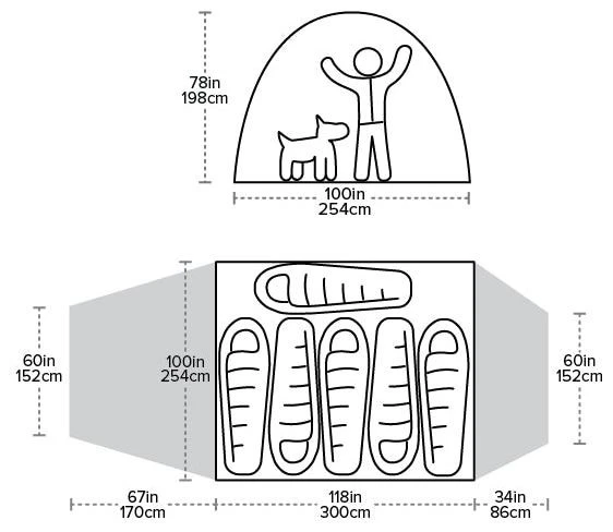 Big Agnes Bunk House 6 Rooibos-Shale 5 Big Agnes Bunk House 6 Rooibos-Shale – Bild 3