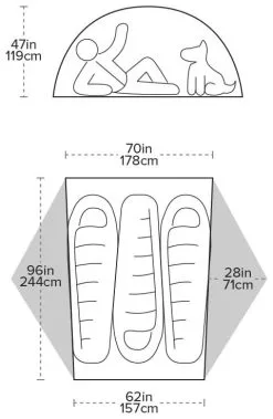 Big Agnes Copper Spur HV UL 3 Long 14 Big Agnes Copper Spur HV UL 3 Long -Familienzelt big agnes copper spur hv ul 3 long silver silver 1 1