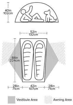 Big Agnes Copper Spur HV UL2 Bikepack Gray-Silver -Familienzelt big agnes copper spur hv ul2 bikepack gray silver 1