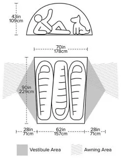 Big Agnes Copper Spur HV UL3 Bikepack Gray-Silver -Familienzelt big agnes copper spur hv ul3 bikepack gray silver 1