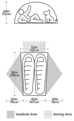 Big Agnes Salt Creek SL2 Gray-Lt Gray 14 Big Agnes Salt Creek SL2 Gray-Lt Gray -Familienzelt big agnes salt creek sl2 gray lt gray 1