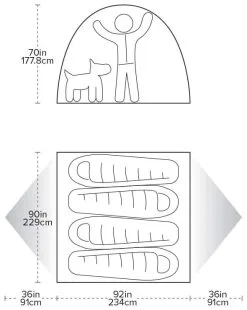 Big Agnes Spicer Peak 4 Safari -Familienzelt big agnes spicer peak 4 safari 1