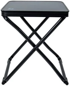 Bo-Camp Hocker + Stützblatt Inklapbaar Black -Familienzelt bo camp krukje oplegblad inklapbaar zwart 40 x 40 x 48 5 cm zwart 1