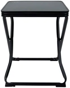 Bo-Camp Hocker + Stützblatt Inklapbaar Black -Familienzelt bo camp krukje oplegblad inklapbaar zwart 40 x 40 x 48 5 cm zwart 2