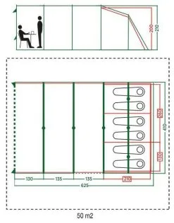Coleman Castle Pines 6 L -Familienzelt coleman castle pines 6 l 3