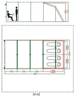 Coleman Vail 4 L -Familienzelt coleman vail 4 l 1