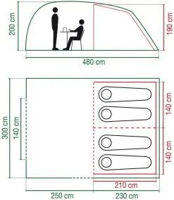 Coleman Vespucci 4 -Familienzelt coleman vespucci 4 1