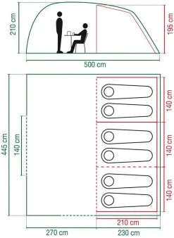 Coleman Vespucci 6 -Familienzelt coleman vespucci 6 2