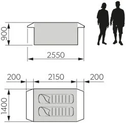 Dometic Pico FTC 2X2 TC -Familienzelt dometic pico ftc 2x2 tc 3