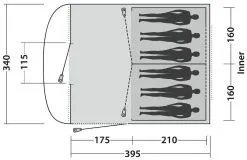 Easy Camp Edendale 600 Blue -Familienzelt easy camp edendale 600 blue 2