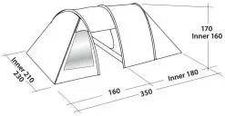 Easy Camp Galaxy 300 Green -Familienzelt easy camp galaxy 300 green 1