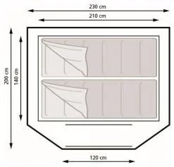 Eurotrail Spring 2 Pop-Up Blue-Black -Familienzelt eurotrail spring 2 pop up blue black 1