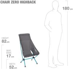 Helinox Chair Zero High Back -Familienzelt helinox chair zero high back black 4 1