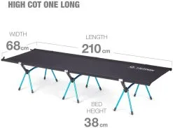 Helinox High Cot One -Familienzelt helinox high cot one black cyan blue 4 1