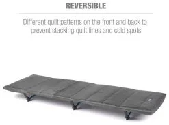 Helinox Reversible Cot Warmer Quilted Black/Iron -Familienzelt helinox reversible cot warmer quilted black iron 4