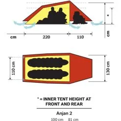 Hilleberg Anjan 2 -Familienzelt hilleberg anjan 2 sand sand 1