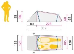 Jack Wolfskin Gossamer II Mountain Green -Familienzelt jack wolfskin gossamer ii mountain green 1