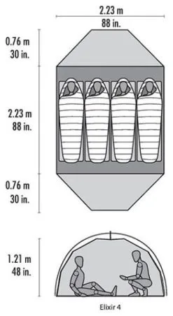 MSR Elixir 4 Green 7 MSR Elixir 4 Green -Familienzelt msr elixir 4 green 1