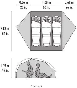 MSR FreeLite 3 V3 Green -Familienzelt msr freelite 3 green 2