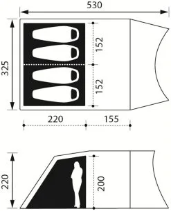 Nomad Dogon 4 TC Air Twill -Familienzelt nomad dogon 4 tc air twill 1