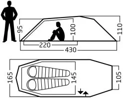 Nordisk Oppland 2 LW Burnt Red -Familienzelt nordisk oppland 2 lw burnt red 1