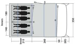Outwell Avondale 5PA Green -Familienzelt outwell avondale 5pa green 2 4