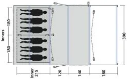 Outwell Birchdale 6PA 2022 Green -Familienzelt outwell birchdale 6pa green 1 1