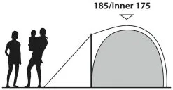 Outwell Cloud 5 Blue -Familienzelt outwell cloud 5 blue 2 1