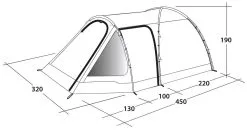 Outwell Cloud 5 Plus Blue -Familienzelt outwell cloud 5 plus blue 3