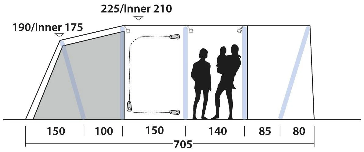 Outwell Forestville 6SA Package Deal Navy Night 6 Outwell Forestville 6SA Package Deal Navy Night – Bild 4