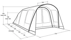 Outwell Hayward Lake 4ATC Navy Night -Familienzelt outwell hayward lake 4atc navy night 1 3