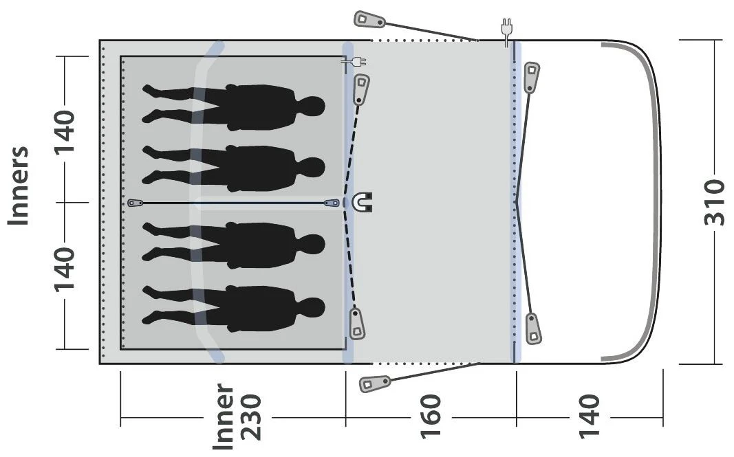 Outwell Hayward Lake 4ATC Package Deal 2022 Navy Night 5 Outwell Hayward Lake 4ATC Package Deal 2022 Navy Night – Bild 3