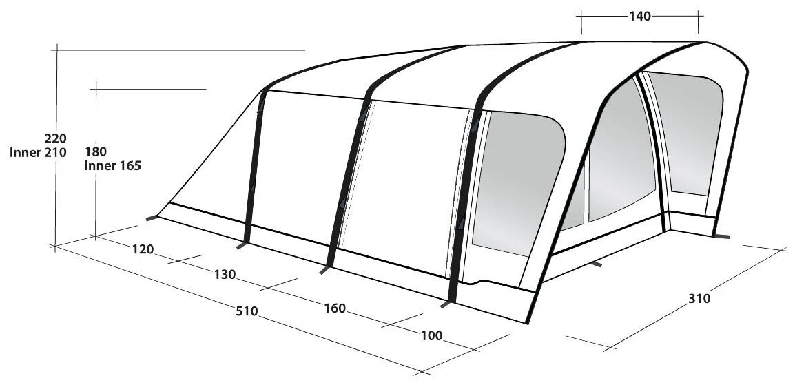 Outwell Hayward Lake 4ATC Package Deal 2022 Navy Night 8 Outwell Hayward Lake 4ATC Package Deal 2022 Navy Night – Bild 6