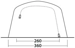 Outwell Jacksondale 5PA Package Deal Green -Familienzelt outwell jacksondale 5pa package deal green 3