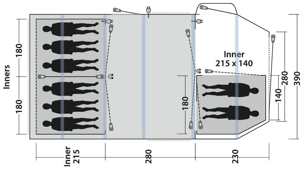 Outwell Knightdale 8PA Package Deal Green 5 Outwell Knightdale 8PA Package Deal Green – Bild 3