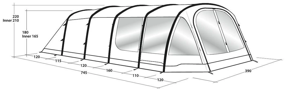 Outwell Knightdale 8PA Package Deal Green 6 Outwell Knightdale 8PA Package Deal Green – Bild 4