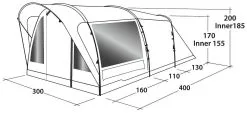 Outwell Lawndale 4 -Familienzelt outwell lawndale 4 1