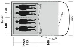Outwell Lawndale 4 -Familienzelt outwell lawndale 4 2