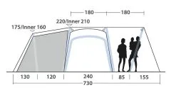 Outwell Mountain Lake 5ATC 2022 Navy Night -Familienzelt outwell mountain lake 5atc navy night 18