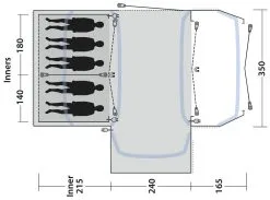 Outwell Oakdale 5PA Package Deal Green -Familienzelt outwell oakdale 5pa package deal green 1 1
