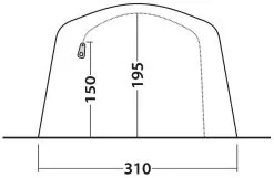 Outwell Parkdale 4PA Package Deal Green -Familienzelt outwell parkdale 4pa package deal green 2 1