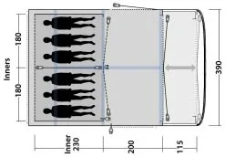 Outwell Roseville 6SA 2020 15 Outwell Roseville 6SA 2020 -Familienzelt outwell roseville 6sa 2020 5