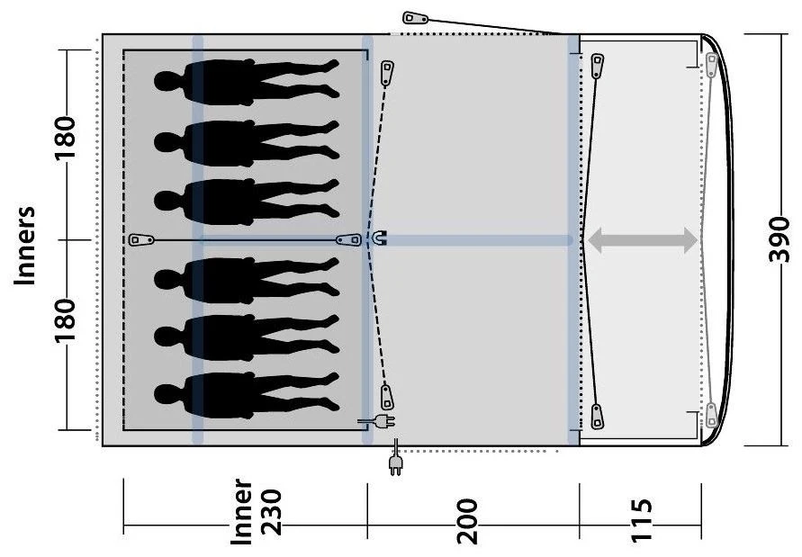 Outwell Roseville 6SA 2020 9 Outwell Roseville 6SA 2020 – Bild 7