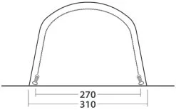 Outwell Springville 4SA -Familienzelt outwell springville 4sa navy night 3