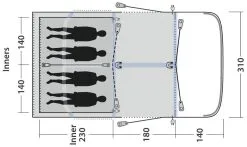 Outwell Springville 4SA Package Deal -Familienzelt outwell springville 4sa package deal navy night 1